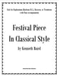 Festival Piece in Classical Style P.O.D cover